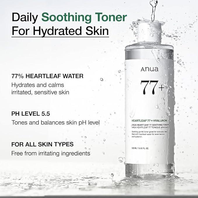 Anua Heartleaf 77% Soothing Toner | أنيوا هارتليف 77% تونر مهدئ