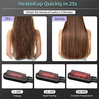 Electric Hair Straightener Comb for Black Hair